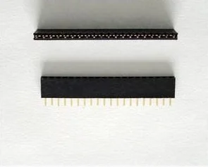 

1000pcs 1x20P 20 Pin 2.54 Pin Header Female Single row Straight Through Hole gold plated Insulator height 8.50mm Rohs