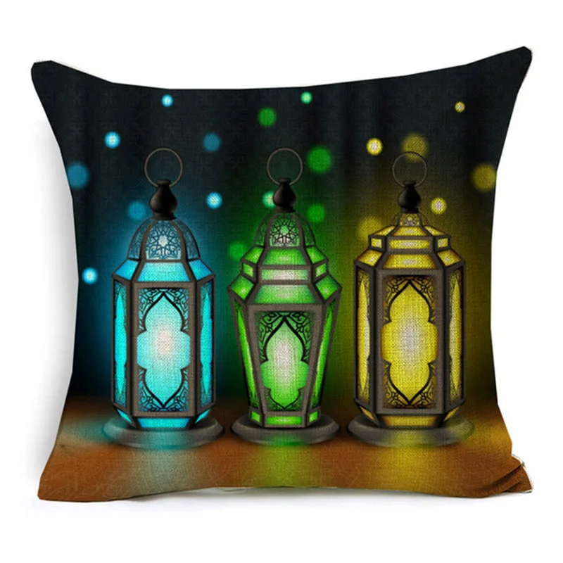 2019 Рамадан Карим подушка для фонарей крышка исламские фантастические красочные