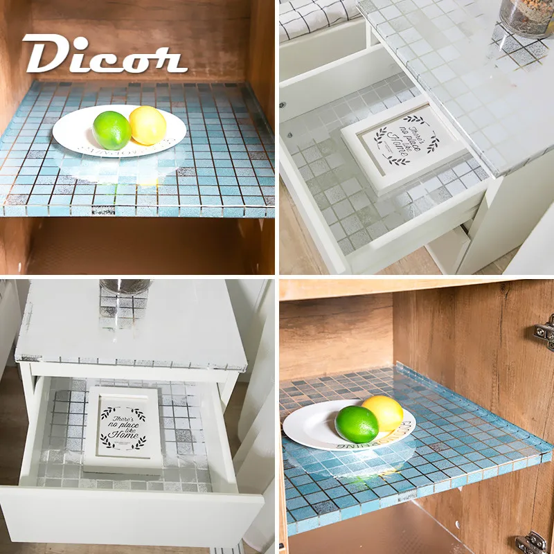 DICOR 500 см Platinum PET самоклеющиеся обои для ванной кухни водостойкие мозаичные плитки
