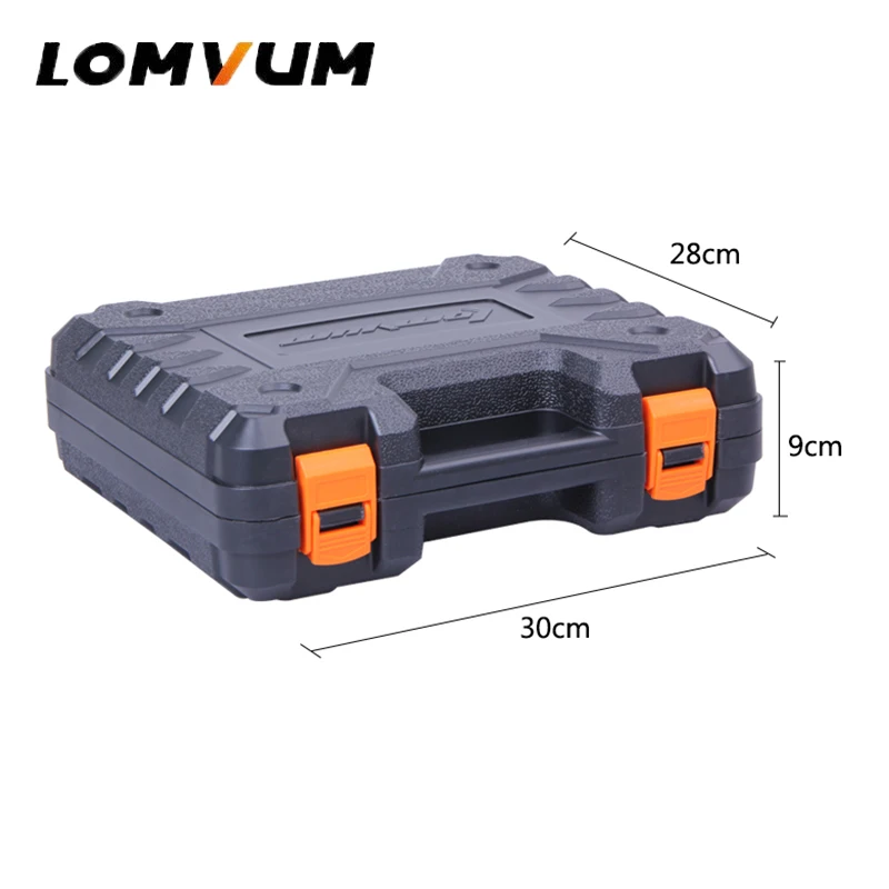 Аккумуляторная дрель LOMVUM пластиковая коробка для электроинструмента чемодан