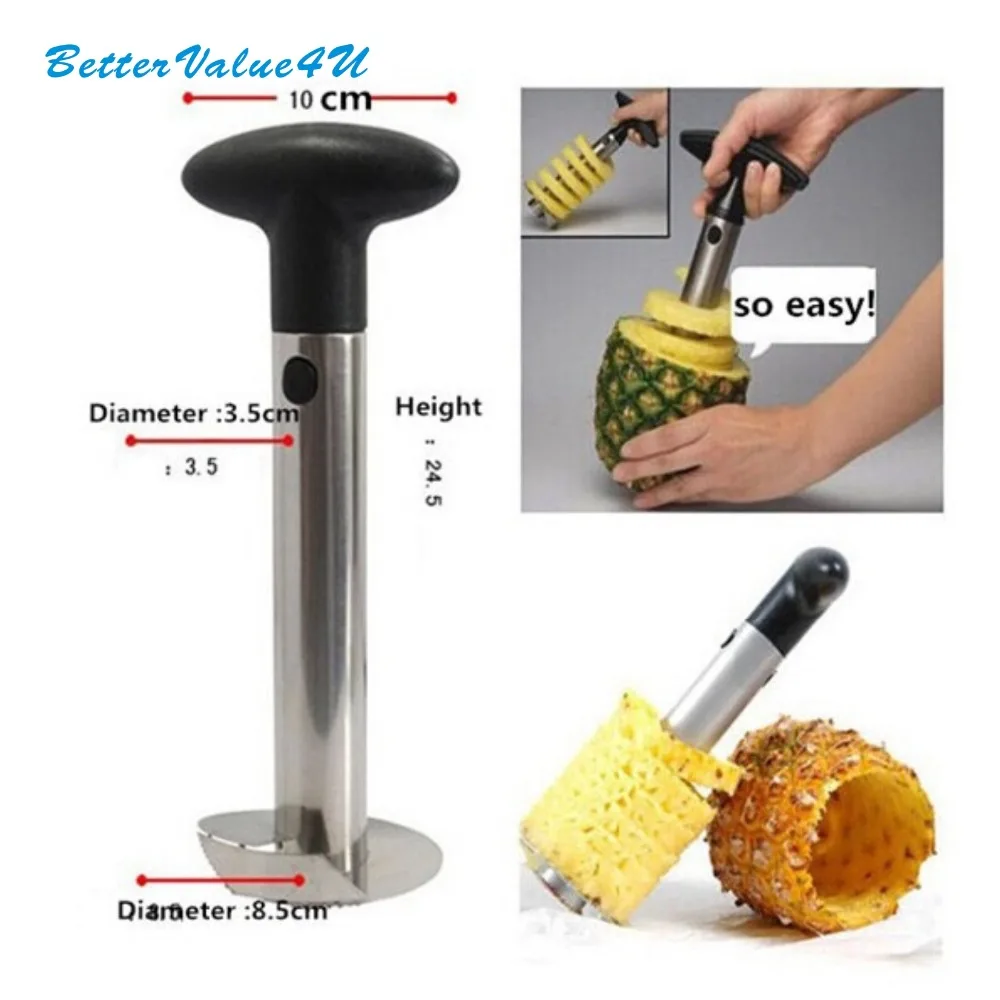 Bettervalue4u Ананас бур Slicer ананас риса Пособия по кулинарии инструмент посудомоечная
