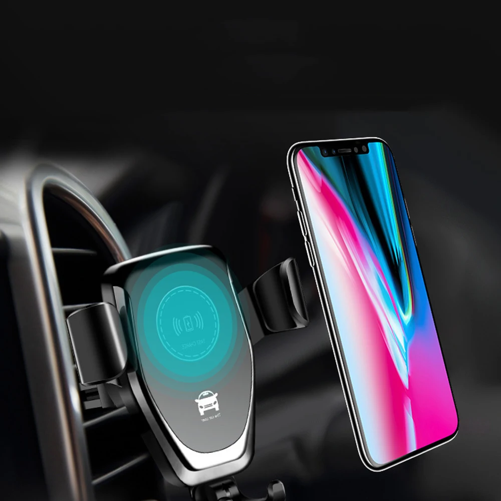 U & RO QI Беспроводной автомобиля Зарядное устройство для iPhone Xs Max автоматический
