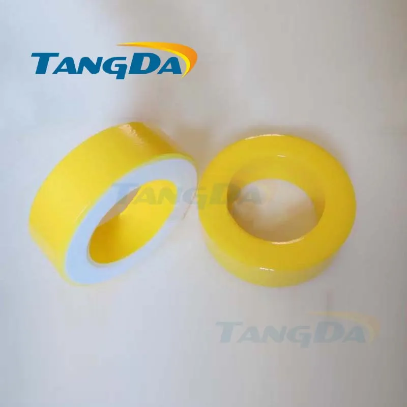 

Tangda Iron powder cores T300-26D OD*ID*HT 78*49*26 mm 160nH/N2 75ue Iron dust core Ferrite Toroid Core toroidal yellow white