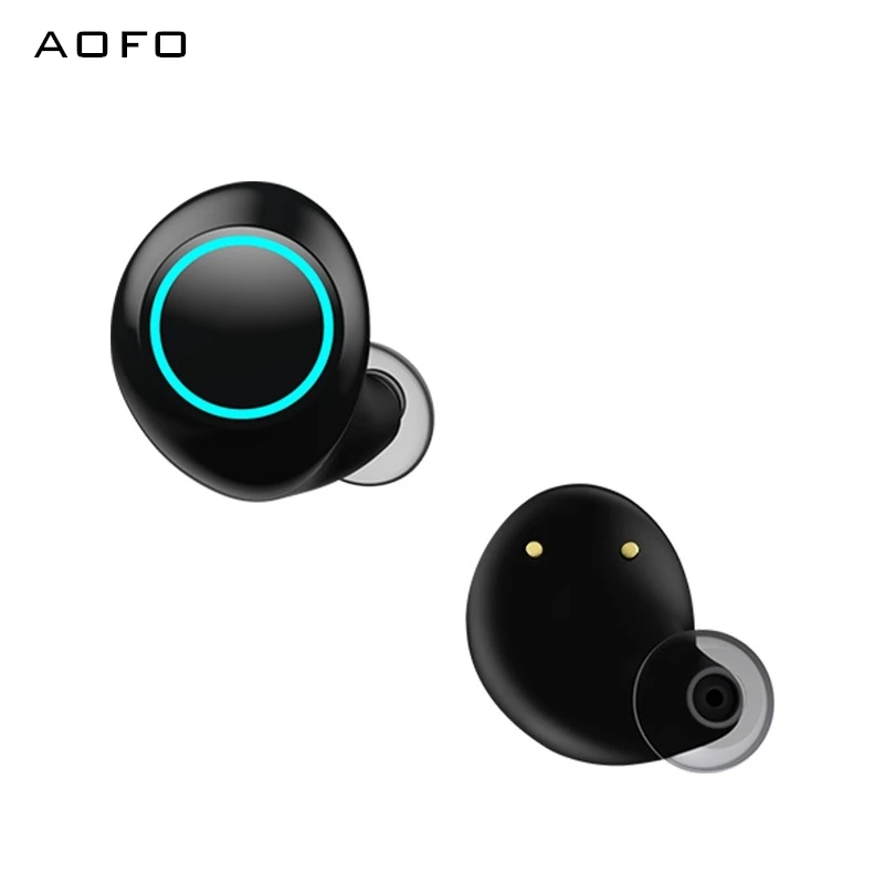 AOFO 2018 Новое поступление наушники вкладыши TWS с синий зуб J1 In Ear Беспроводной