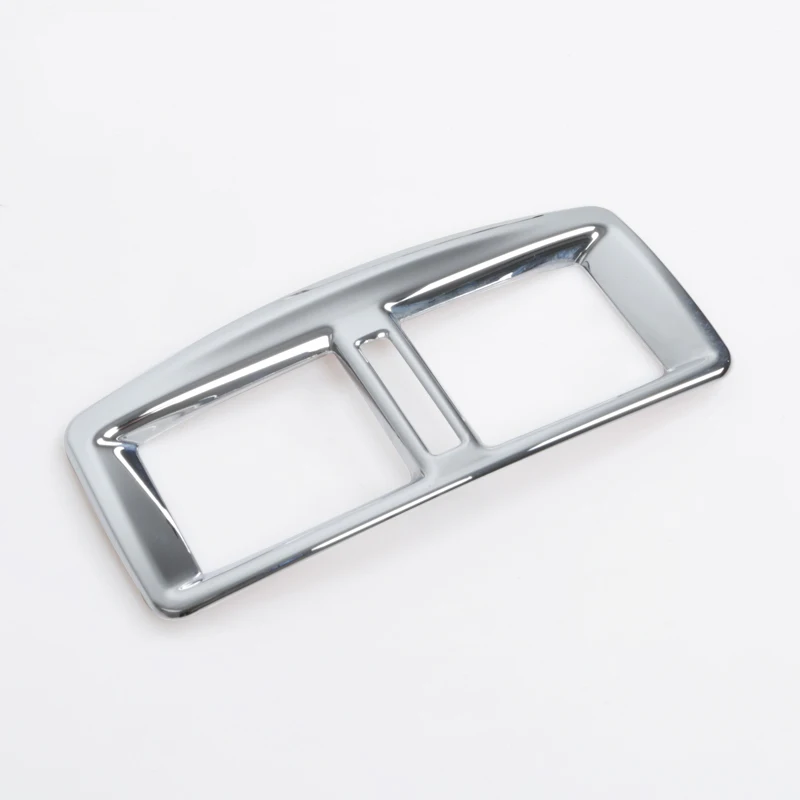 

Car accessories ABS Chrome Trim sticker Rear air conditioning outlet cover decoration For Peugeot 3008 2012 2013 2014 2015