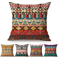 islamic pattern floor cushion cover turkish ethnic vintage stripe wave pillow cover bohemian decorative sofa throw pillow case