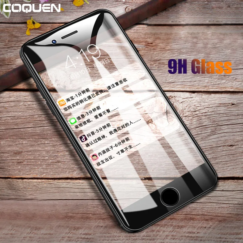 COQUEN 6 Стекло для iPhone 7 6s плюс 8 X Экран протектор 9 H тонкие Премиум закаленное