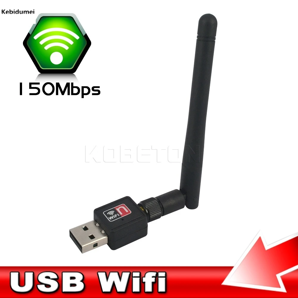 Мини Wi Fi адаптер для ПК 150 м USB антенна Беспроводная компьютерная Сетевая Карта