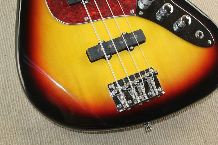 Высококачественная sunburst электрическая бас гитара 4 струны джазовая гитара|electric