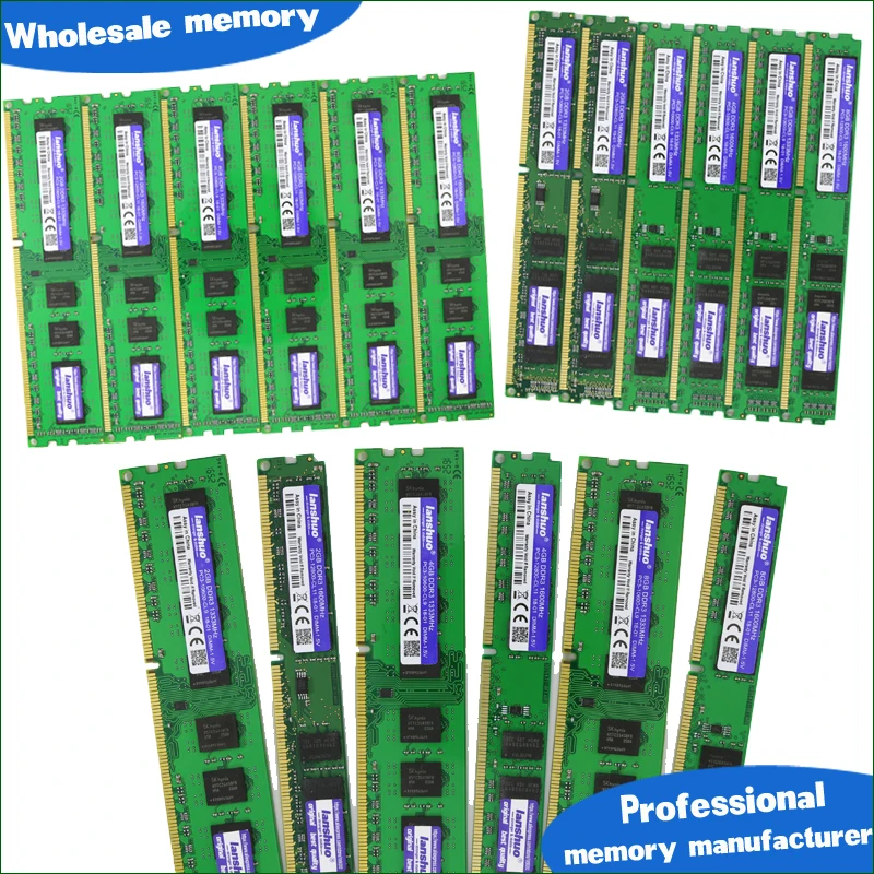 Lanshuo 2 ГБ DDR3 PC3-12800 2G PC3 12800 1600 МГц для настольных ПК оперативная Память DIMM 240