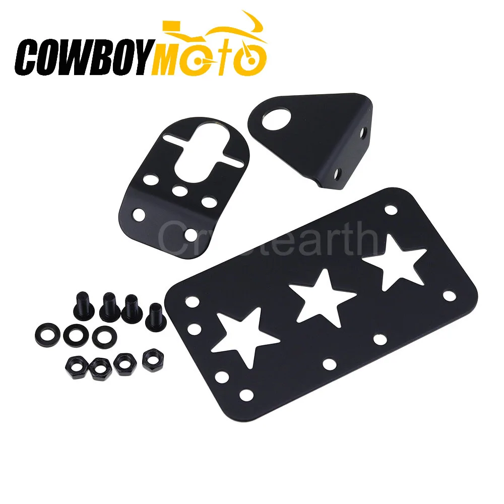 

Задний кронштейн номерного знака для мотоцикла Alex, универсальный держатель номерного знака для Harley Sportster Cruisers для Honda