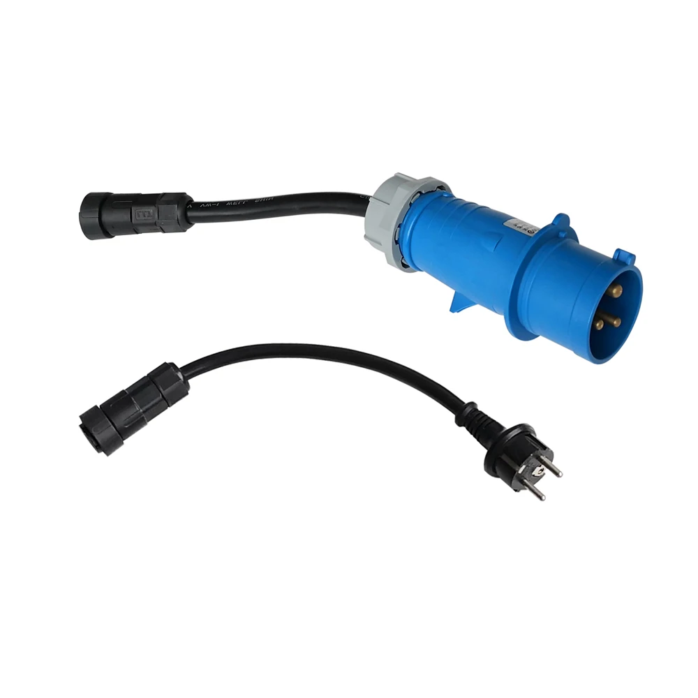 Khons EVSE 8 16 32A регулируемый синий CEE Schuko адаптер штепсельная вилка IEC62196 Тип 2 5 м 16Ft