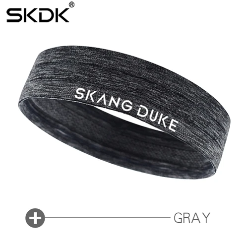 SKDK, дышащий Напульсник для йоги, 1 шт., для бега, фитнеса, свитшот для тренировки, спортивный, противоскользящий, повязка на голову для мужчин и женщин, Прямая поставка - Цвет: Gray
