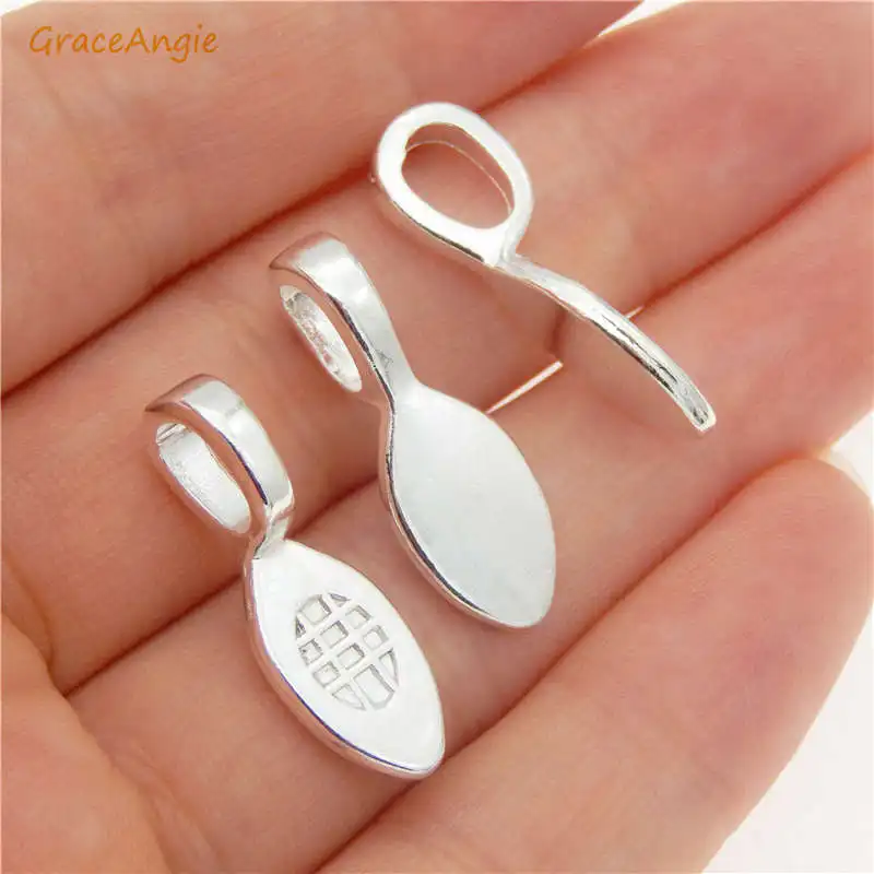 GraceAngie 10 20 шт сплав клей на Очаровательные Подвески маленькая Лопата кулон в