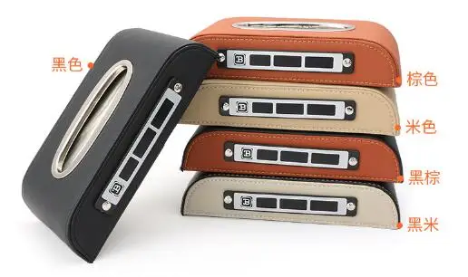 Автомобильный комплект с номером телефона коробка для салфеток универсальный PU