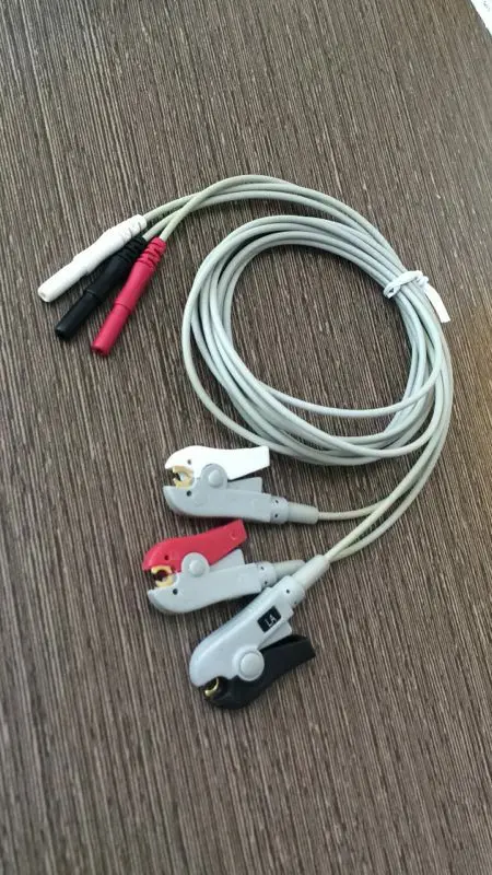 1.5 Din style 5 lead 3-lead holter recorder ECG leadwires set Generic Mindray CSI Datascope Spacelab Nihon Kohden BCI Colin IVY |