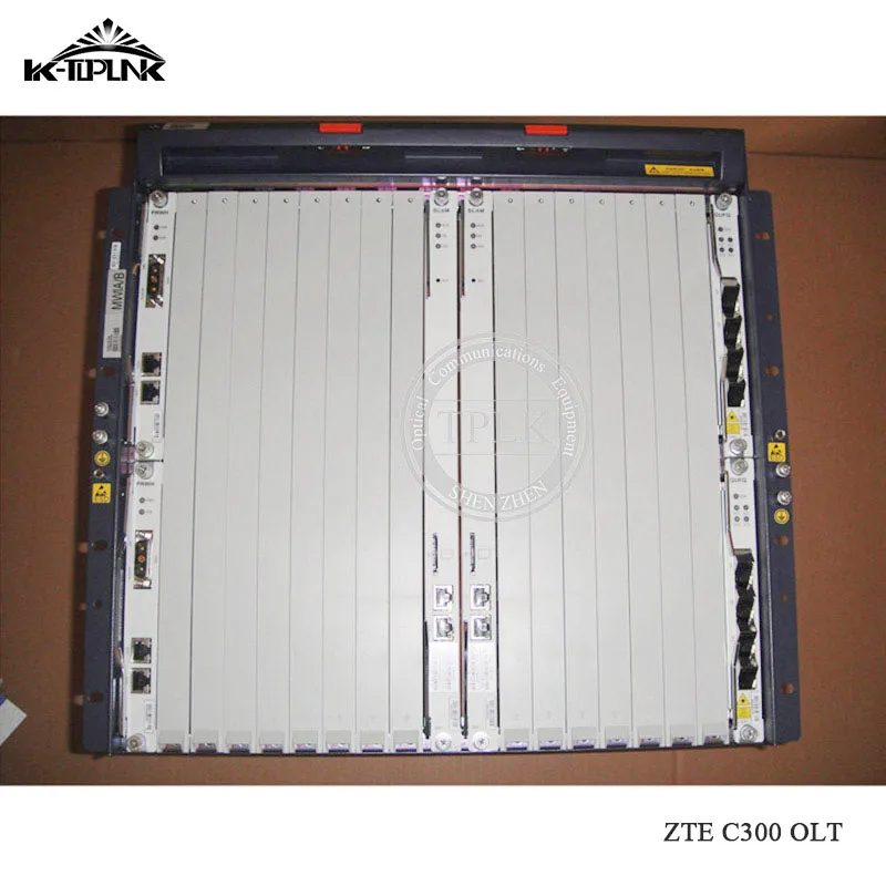 ZTE C300 OLT ZXA10 2 * HUVQ 10GE Uplink SCXM Control PRWG 1 GTGH 16 портов c ++ Оптический линейный терминал
