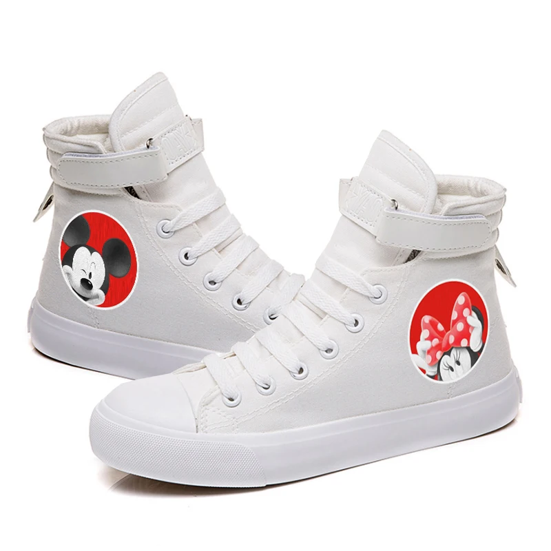 Женские кроссовки Mikey Mous для девочек; парусиновые кроссовки для подростков; повседневная обувь для девочек; кроссовки на шнуровке; Студенческая спортивная обувь
