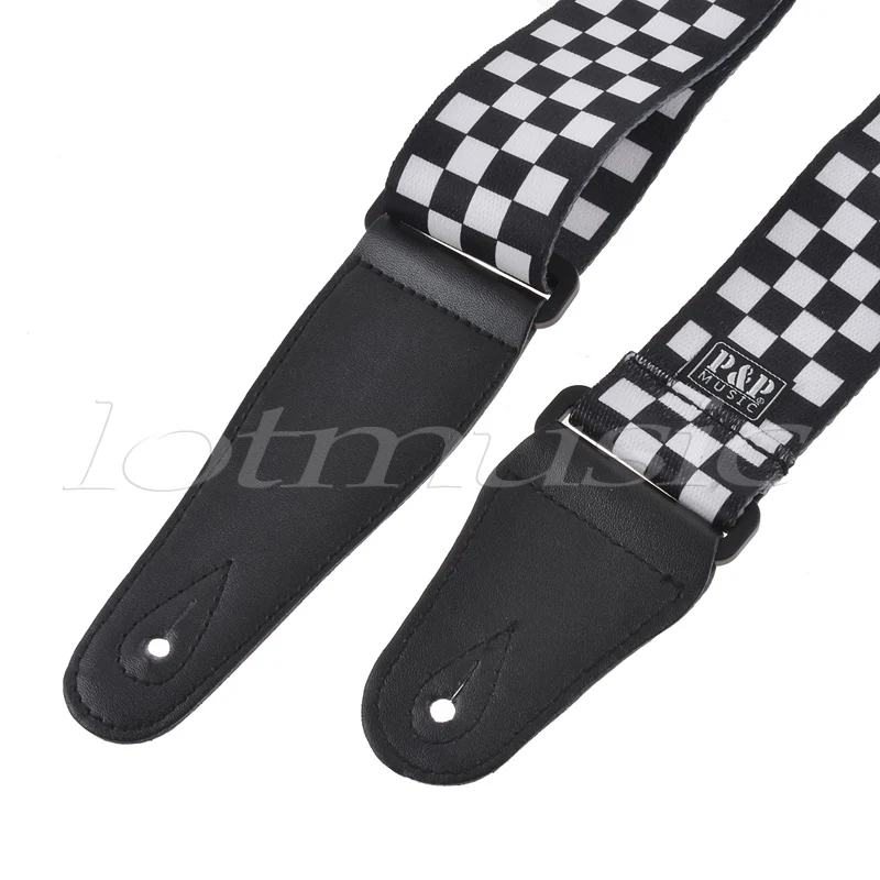 Электрическая Акустическая Гитара Бас ремень черный мягкий кожаный толстый