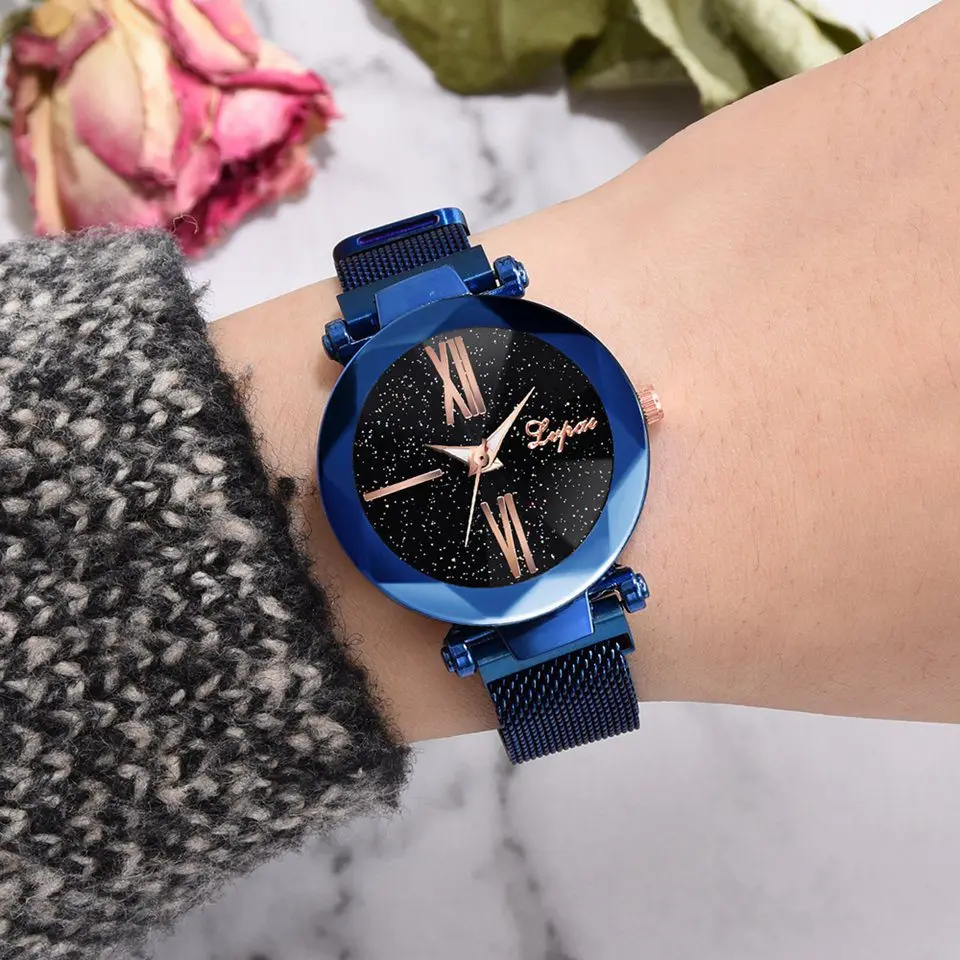 Relojes Mujer модные стальные часы для женщин звездное небо женские Специальный дизайн