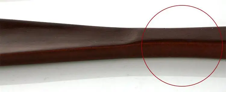 Shoehorn 25 см твердой древесины Имитация красного дерева 2 цвета деревянной ручкой обувь скользкие прочные - Цвет: Imitation mahogany