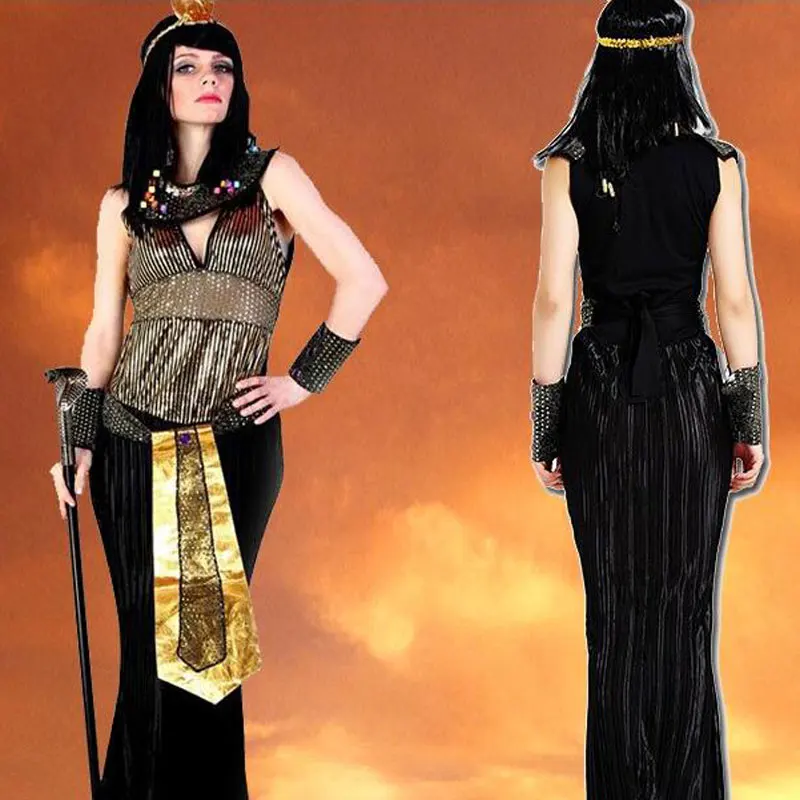 Хэллоуинский костюм семейного косплея фараона Египта Клеопатры, детский костюм принцессы и принца, одежда для вечеринок.