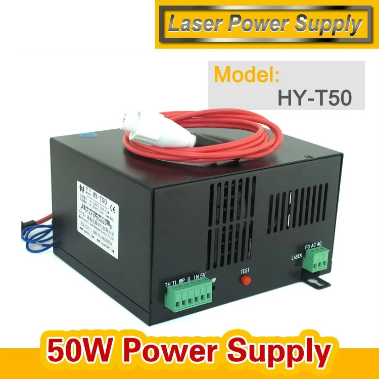 Оптовая 50 Вт Лазера СО2 Питания для Лазерной Гравировки Резки HY T50|supply boot|supplies