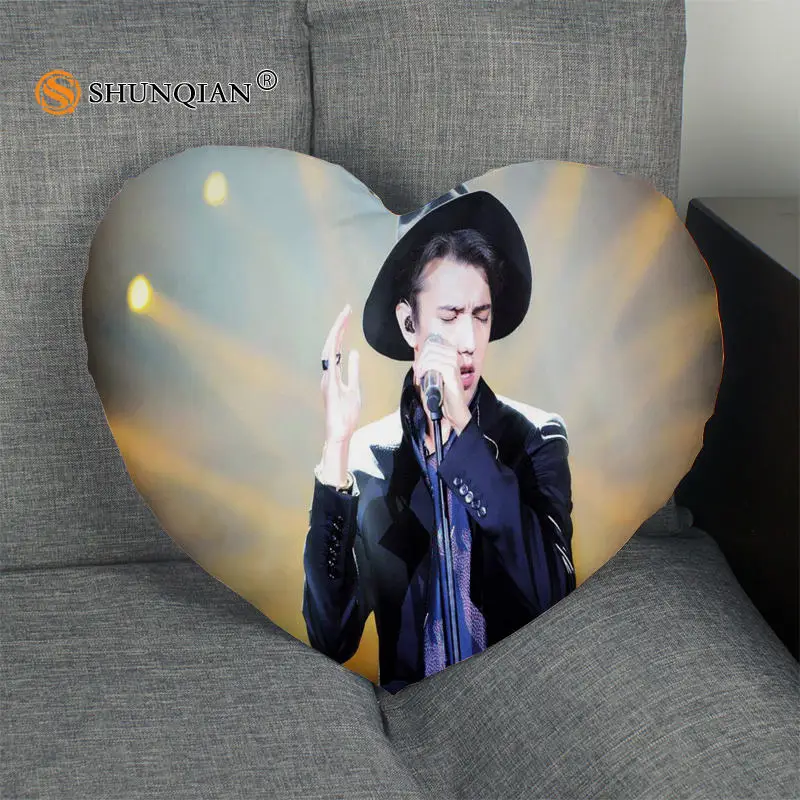 Pillow Case Горячая Dimash Kudaibergen наволочка в форме сердца на заказ на молнии Наволочка просто чехол без ядра Размер 41x36 см, 47x42 см - Цвет: Pillow Case
