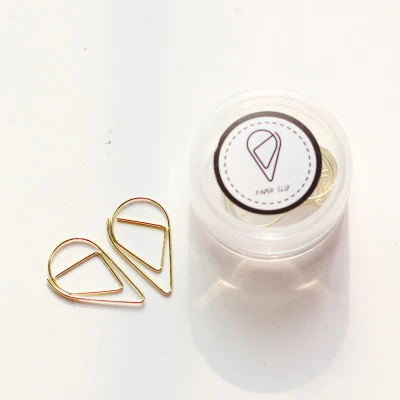 gold 10 шт./кор. металлическая форма капли воды Memo Бумага clipsrose цвет золотой, зеленый; Цвета: золотистый, закладка для книги офисная школьная маркировка канцелярских принадлежностей зажимы - Цвет: gold