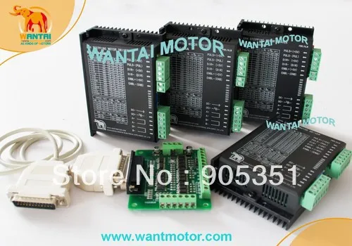 Акция от Wantai! Корабль из США Высокое качество 4 оси Nema 34 шаговый двигатель с 892OZ In &