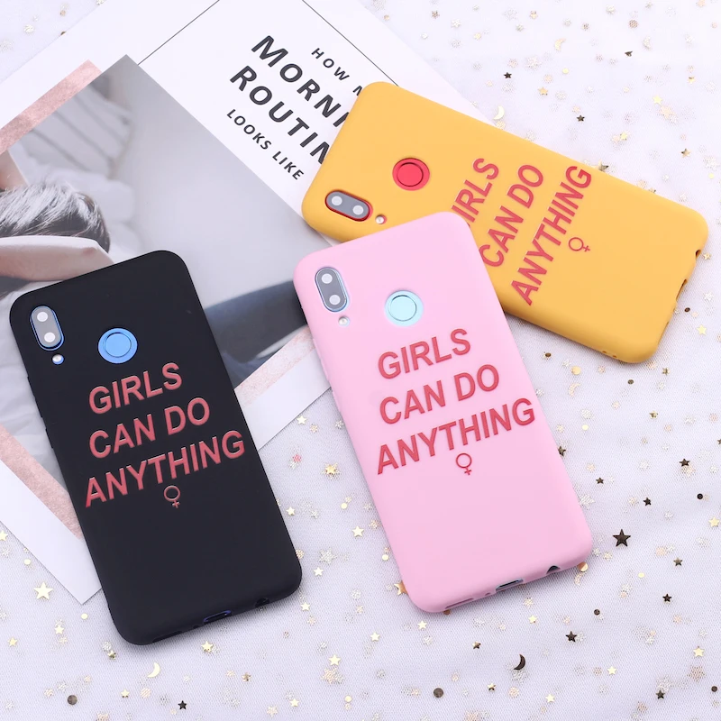 For Samsung A41 S8 S9 S10 S10e S20 Plus Note 8 9 10 A7 A8 Girls Feminist Girl Gang Candy Silicone Phone Case Cover Capa Fundas | Мобильные
