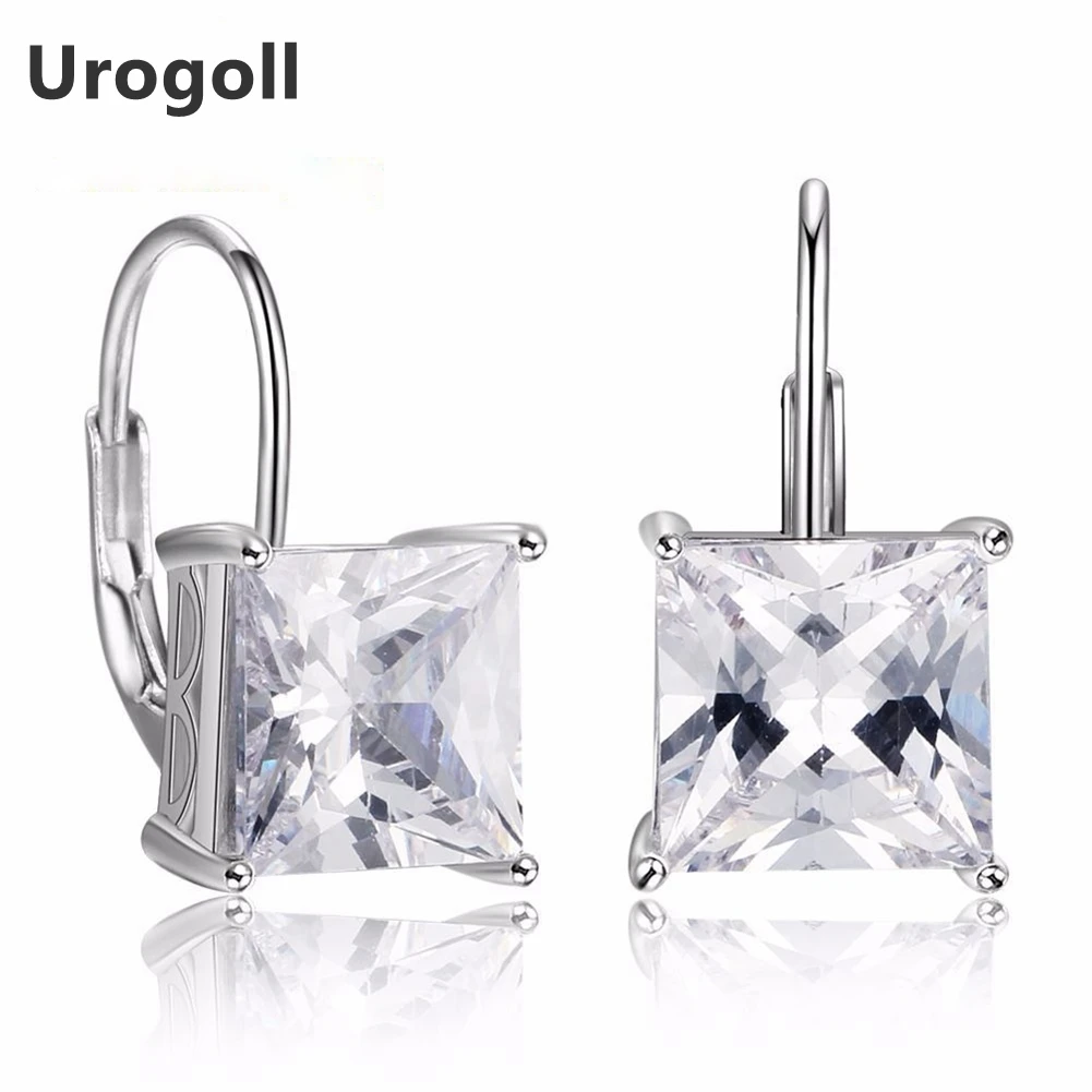 Trendy Fine Jewelry Drop Earring AAA Cubic Zirconia Genuine 925 Sterling Silver Earrings For Women Party Gifts | Украшения и
