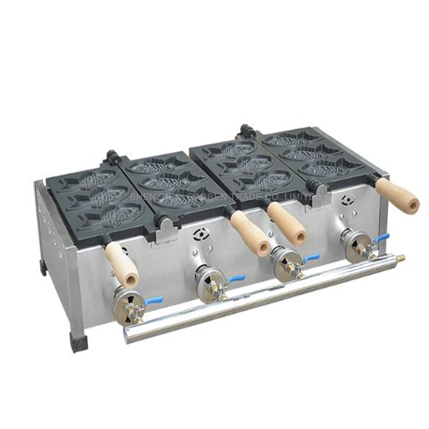 1 шт. газовый автомат для выпечки пирожков в форме рыбы/Коммерческая японская