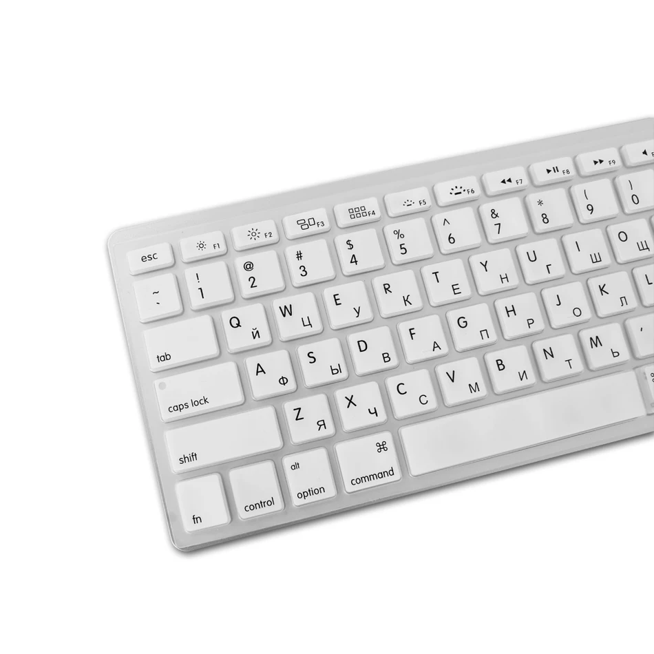 Ухуру русско английский Стикеры клавиатура Bluetooth 3 0 Беспроводной Ultra Slim для iPad