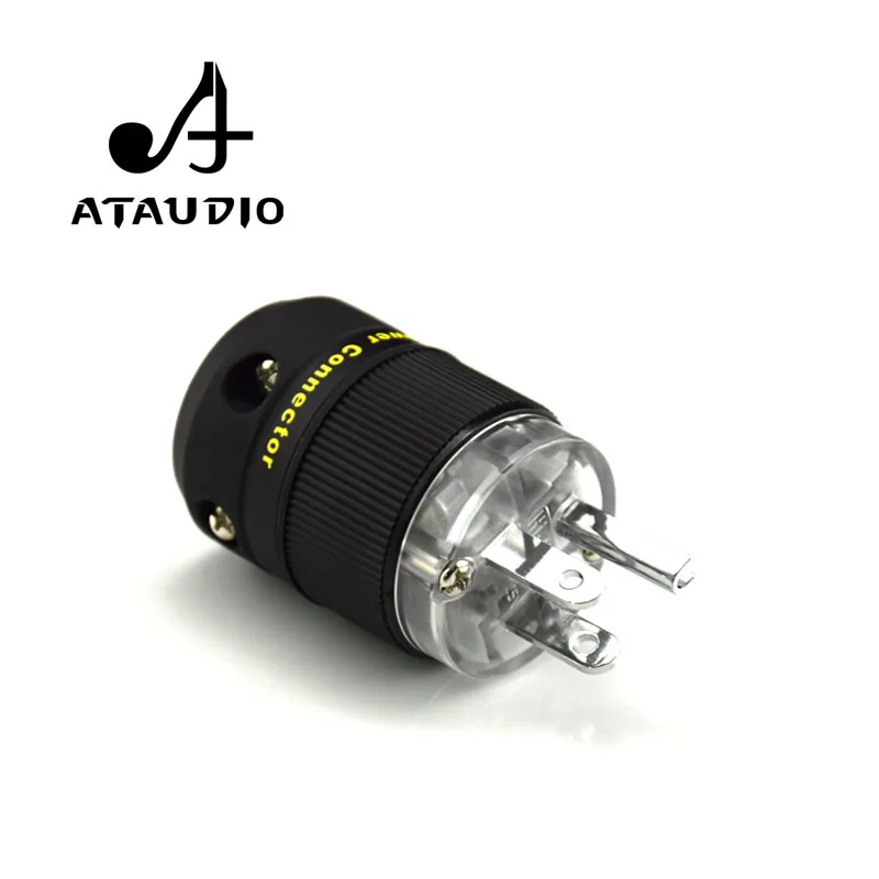 ATAUDIO Hifi Разъем питания Hi end родиевое покрытие одна пара США + IEC разъем|Коннекторы и