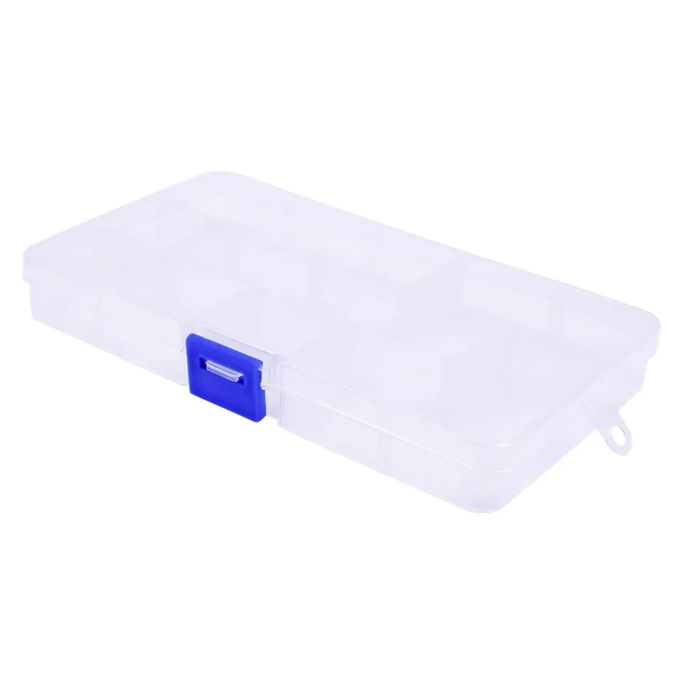 Plastic 15 Slots Jewelry Adjustable Tool Box Case Craft Organizer Storage Beads Convenient Fishing Lure Tackle Boxes | Инструменты