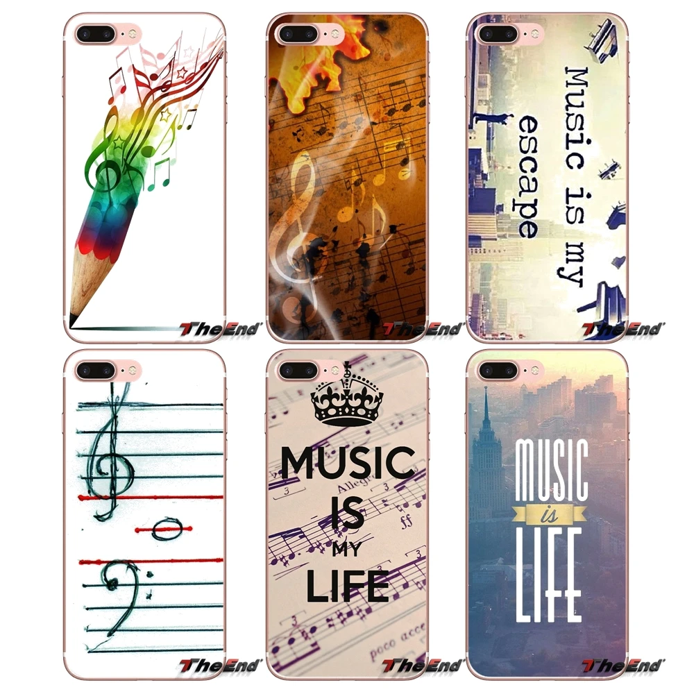 Силиконовый чехол из ТПУ для Sony Xperia Z Z1 Z2 Z3 Z5 compact M2 M4 M5 E3 T3 XA Aqua LG G4 G5 G3 G2 Mini Capa music is my