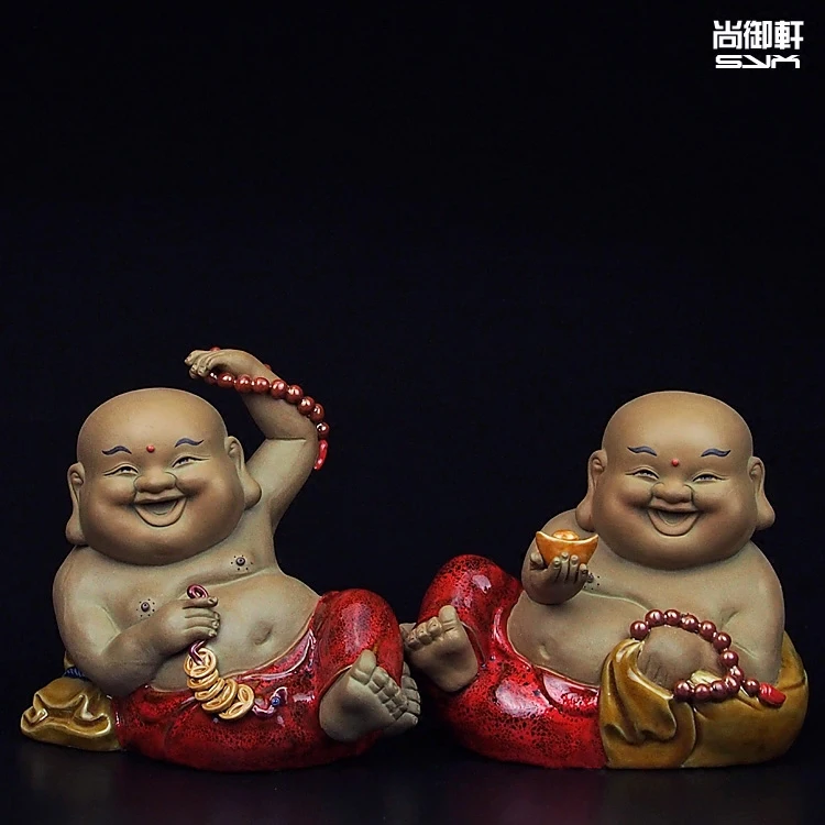 

В стиле кукол Shiwan master craft boutique mabao фигурки Будды Ручная работа керамическая мебель