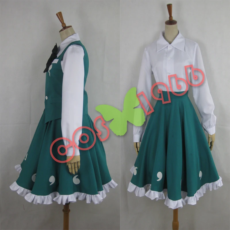 Touhou Project Cosplay Youmu Konpaku Costume Dress vest shirt headwear.bowtie socks |