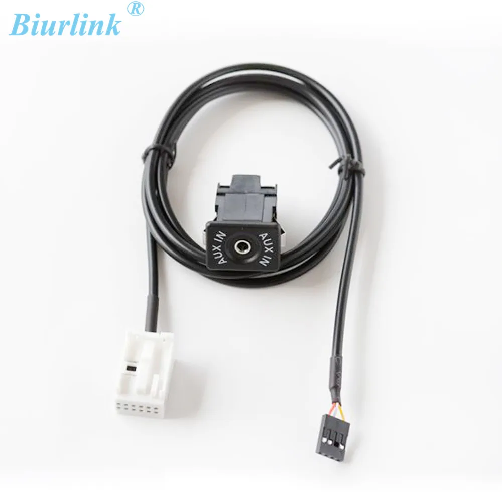 Biurlink E60 автомобильный удлинитель Aux in переключатель адаптер аудио кабель для BMW