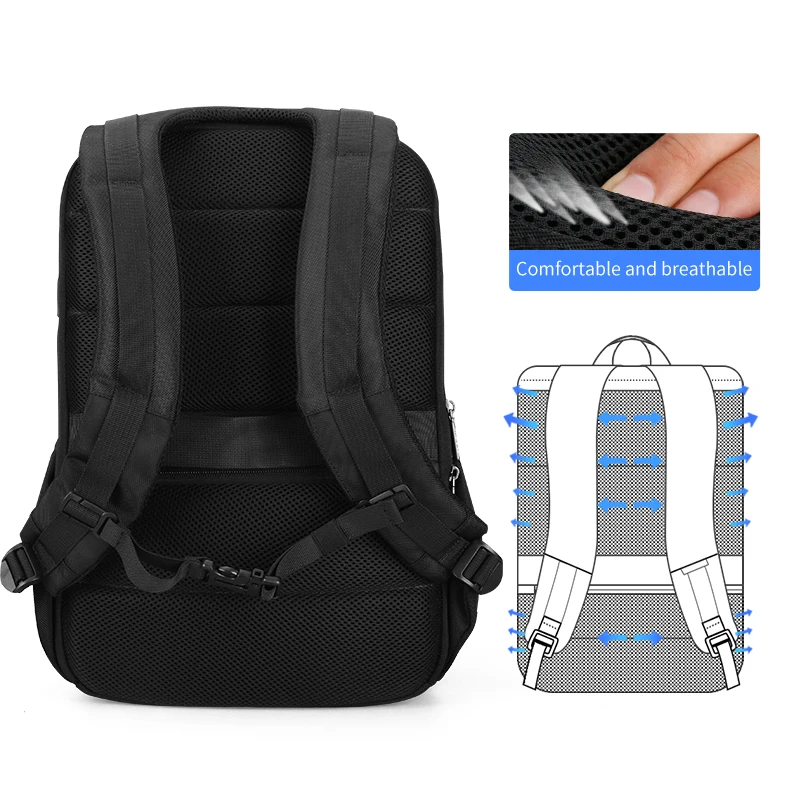 Марка Райден мужские рюкзаки Mochila для ноутбука 15 дюймов мужские USB подзарядки водоотталкивающие деловые сумки