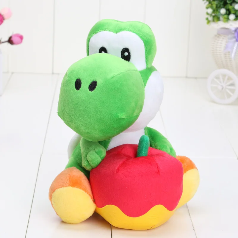 C 20cm yoshi Супер Марио Плюшевые игрушки 6-25 см Luigi Сухие Кости жаба Йоши Принцесса Персик Дейзи плюшевые игрушки куклы День рождения - Цвет: C 20cm yoshi