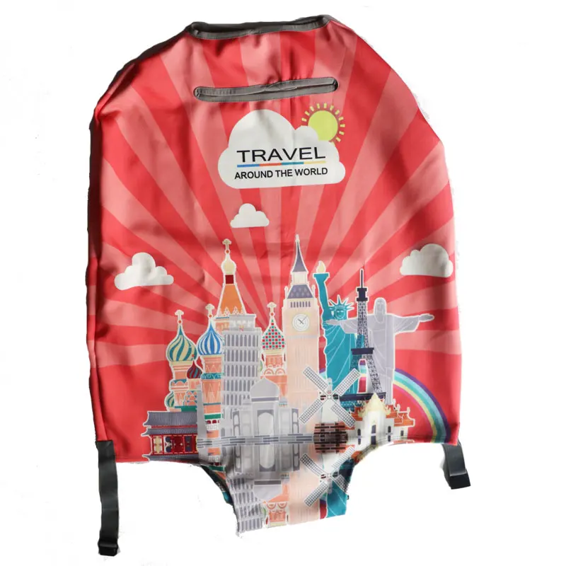 17 Защитный чехол для багажа TRIPNUO из эластичной ткани, Suitable18-32 дюймов, чехол на колесиках, чехол для костюма, аксессуары для путешествий - Цвет: 17