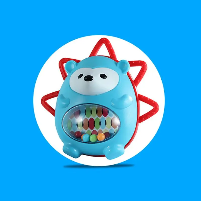 Милый 3D животное Ежик погремушка пустышка безопасный Прорезыватель для зубов