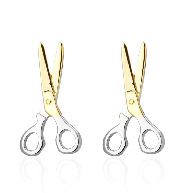 

C-MAN Luxury shirt Golden scissors cufflink for mens Brand cuff buttons cuff links High Quality abotoaduras Jewelry