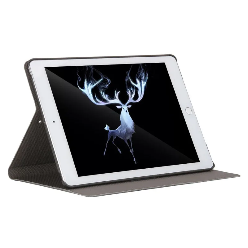 Ретро чехол с рисунком оленя для iPad 9 7 дюймов 2017 2018 PU кожаный магнитный смарт
