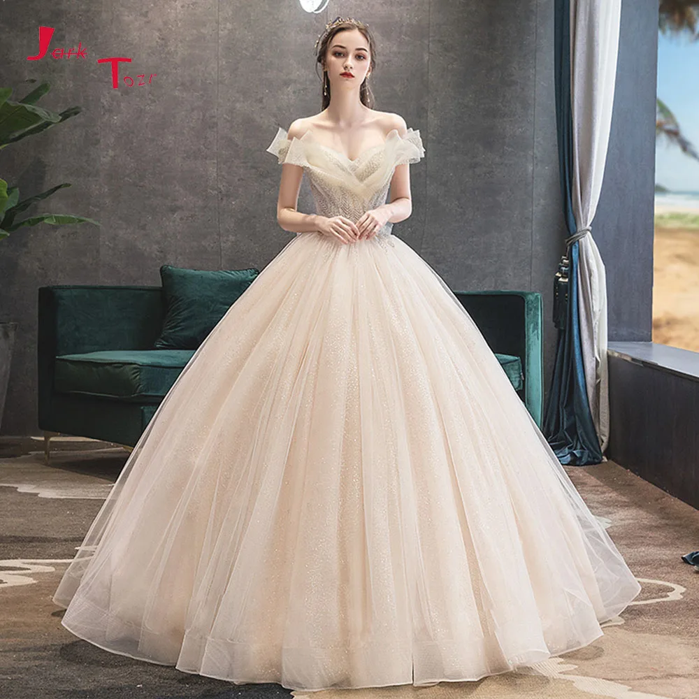 Vestidos De Novia 2019 Новое поступление v образный вырез короткий рукав блестящий полный