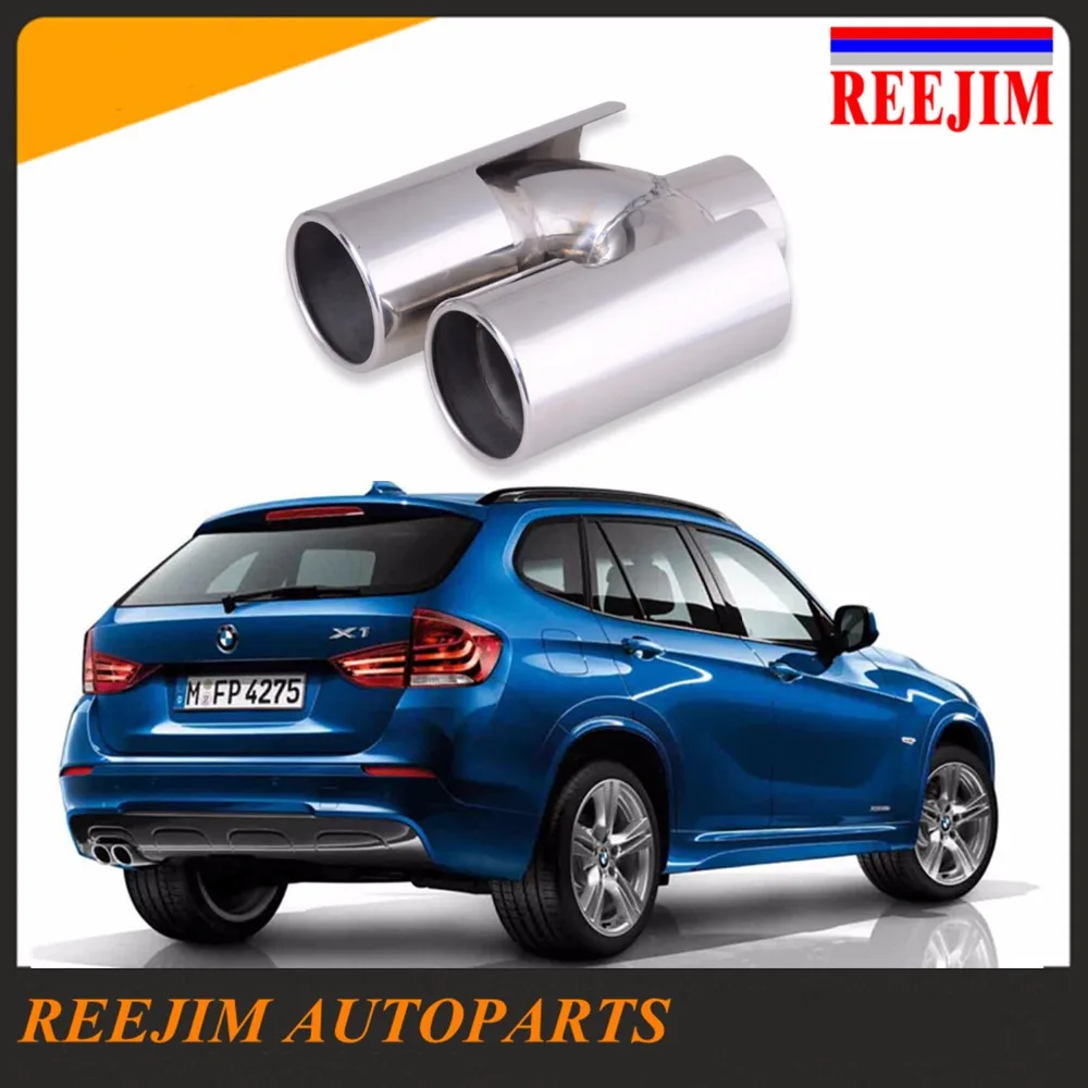 Welding Stainless steel dual Exhaust Muffler Tail Tip Pipe Car Silencer for BMW X1 X3 X4 car-styling | Автомобили и мотоциклы