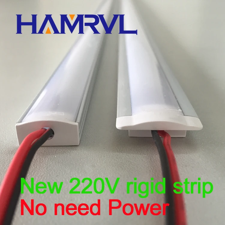 20 шт. * 1 м светодиодная жесткая полоса 220 В 110 для кухни под шкафчиком Lights2835 набор
