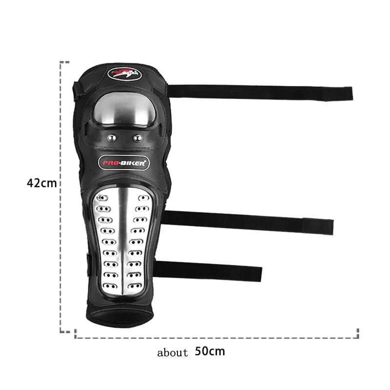 LMoDri мотоциклетный наколенник из нержавеющей стали защитная броня для мотокросса